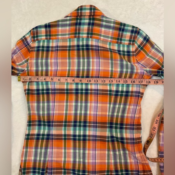 Women’s Ralph Lauren Sport Flannel Multicolor Plaid Shirt - Picture 8 of 10